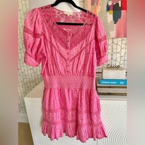 Love Shack Fancy Pink mini dress